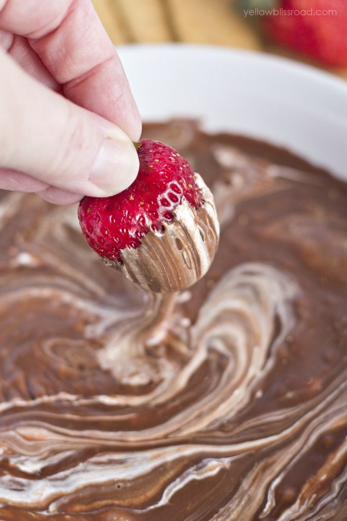 S'Mores Dip with Strawberries