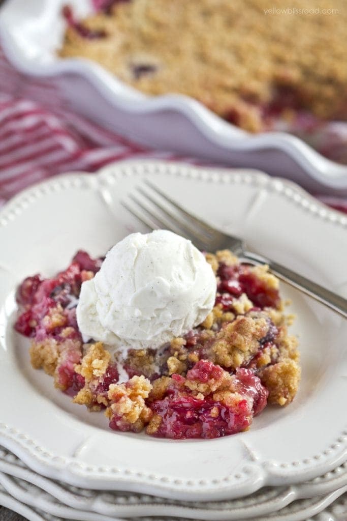 Triple Berry Sugar Cookie Cobbler Yellow Bliss Road