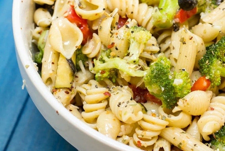 Zesty Italian Pasta Salad | YellowBlissRoad.com