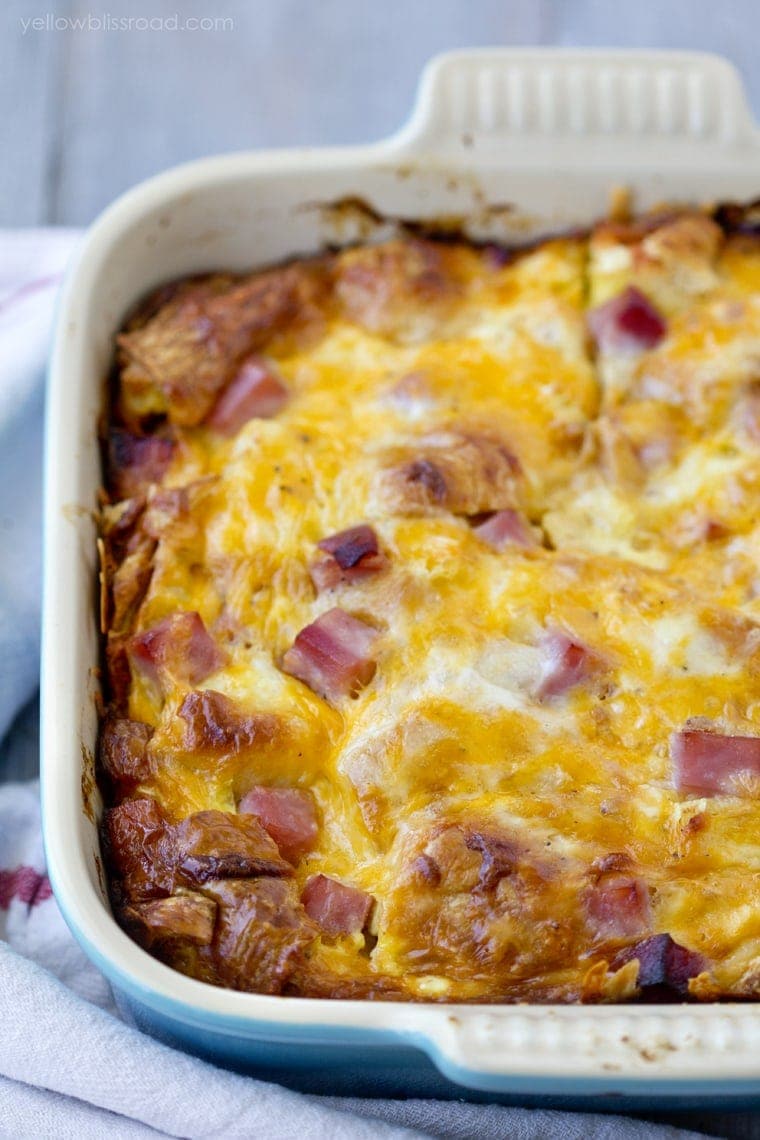 Baked Croissant Breakfast Casserole