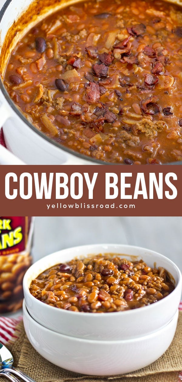 Easy Baked Cowboy Beans | YellowBlissRoad.com