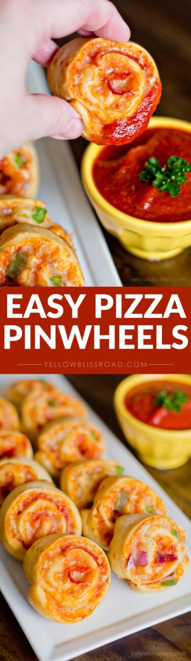 Pizza Pinwheels | YellowBlissRoad.com