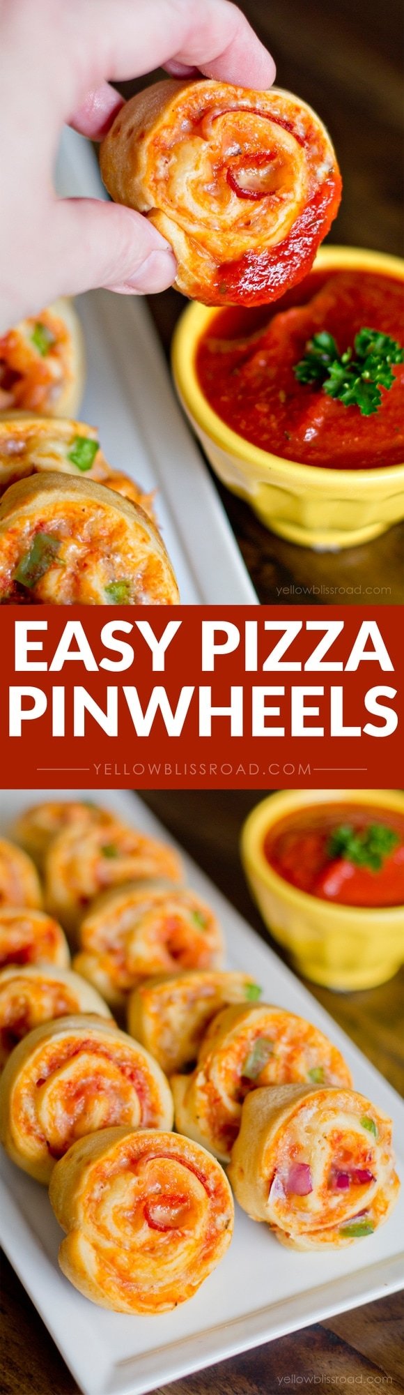 Easy Pizza Pinwheels - A fun snack and the perfect finger food!