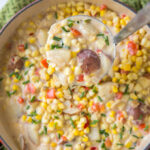 A close up of Corn Chowder