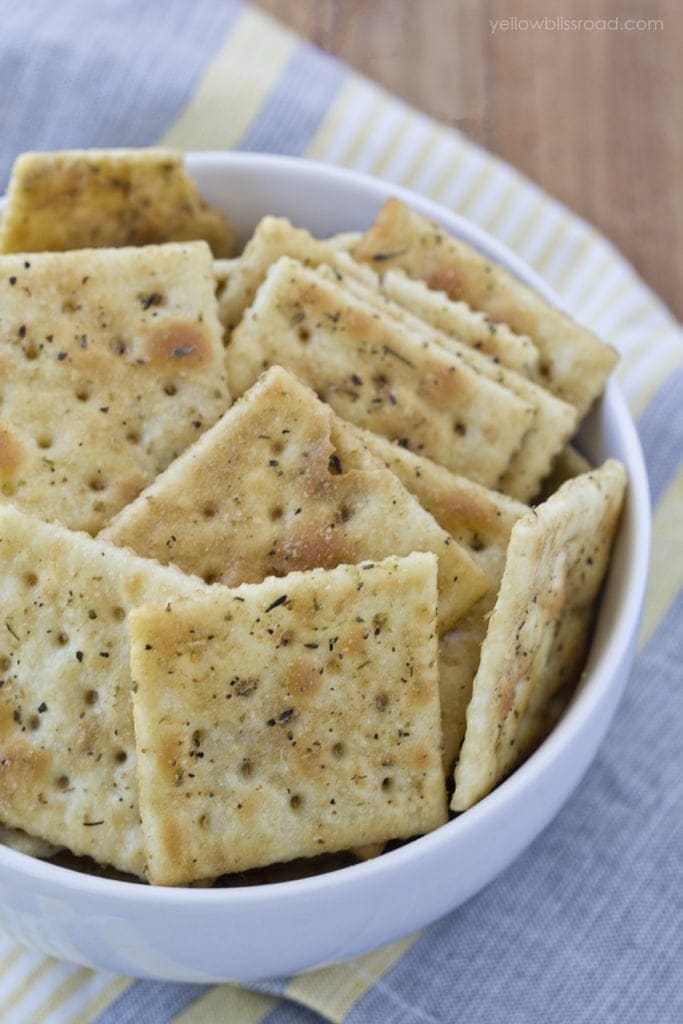 Savory Italian Seasoned Crackers