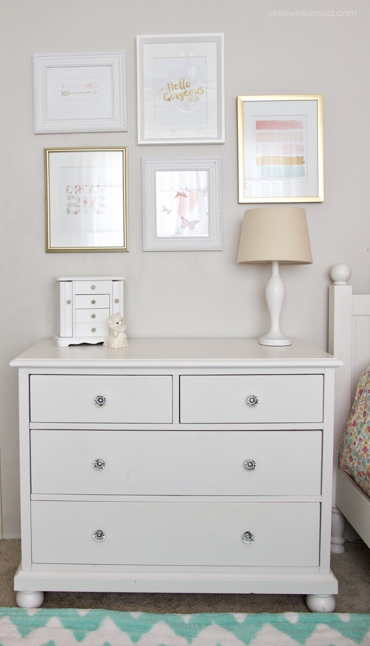 Pretty Little Girl S Bedroom Makeover Yellowblissroad Com