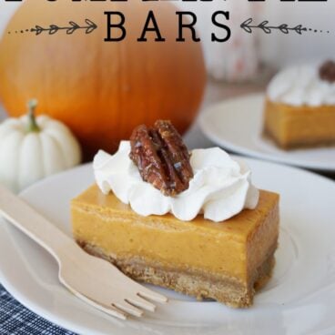 Social media image of Pumpkin Pie Bars