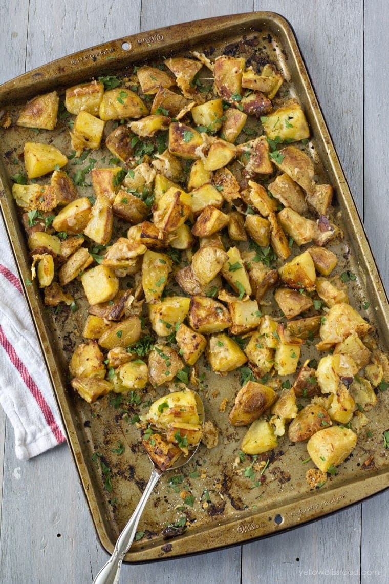 Roasted Parmesan Garlic Potatoes