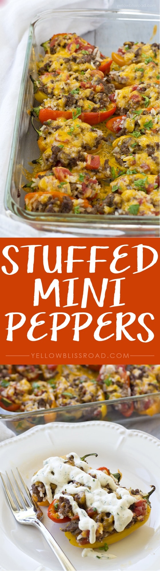 Stuffed Mini Sweet Peppers - Serve as a unique appetizer or as a meal
