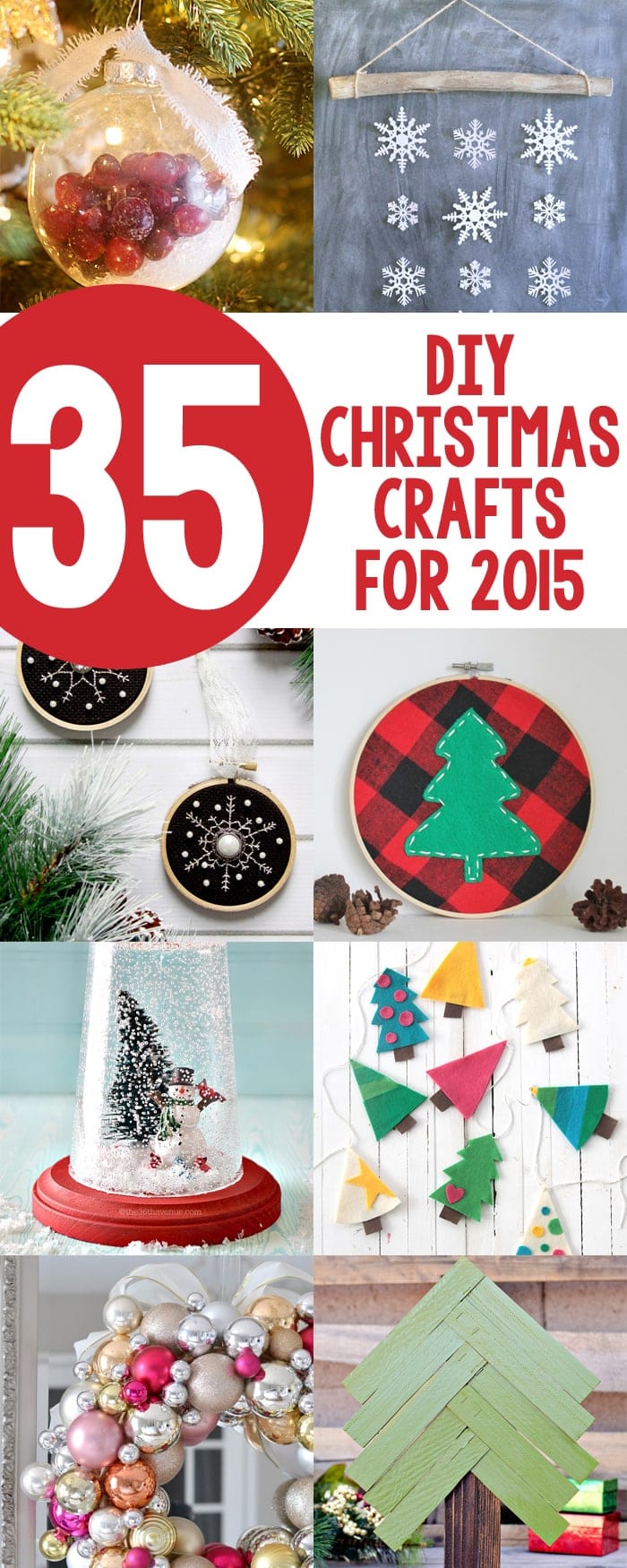 35 DIY Christmas Crafts for 2015  Yellow Bliss Road