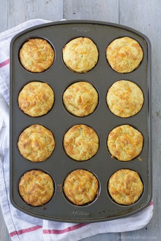 Cheddar & Herb Biscuits - Yellow Bliss Road