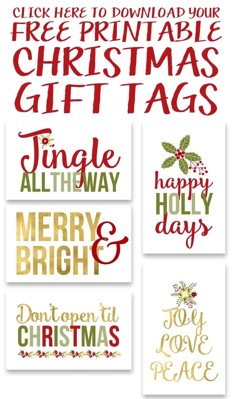 Click to Download the Free Printable Christmas Gift Tags