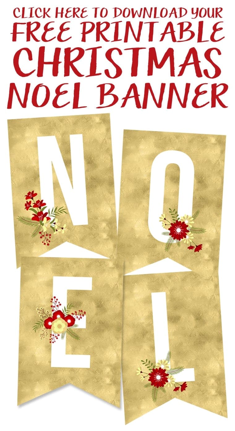 Click to Download the Free Printable Christmas Noel Banner