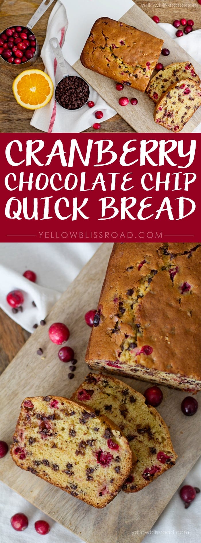 Cranberry Chocolate Chip Quick Bread