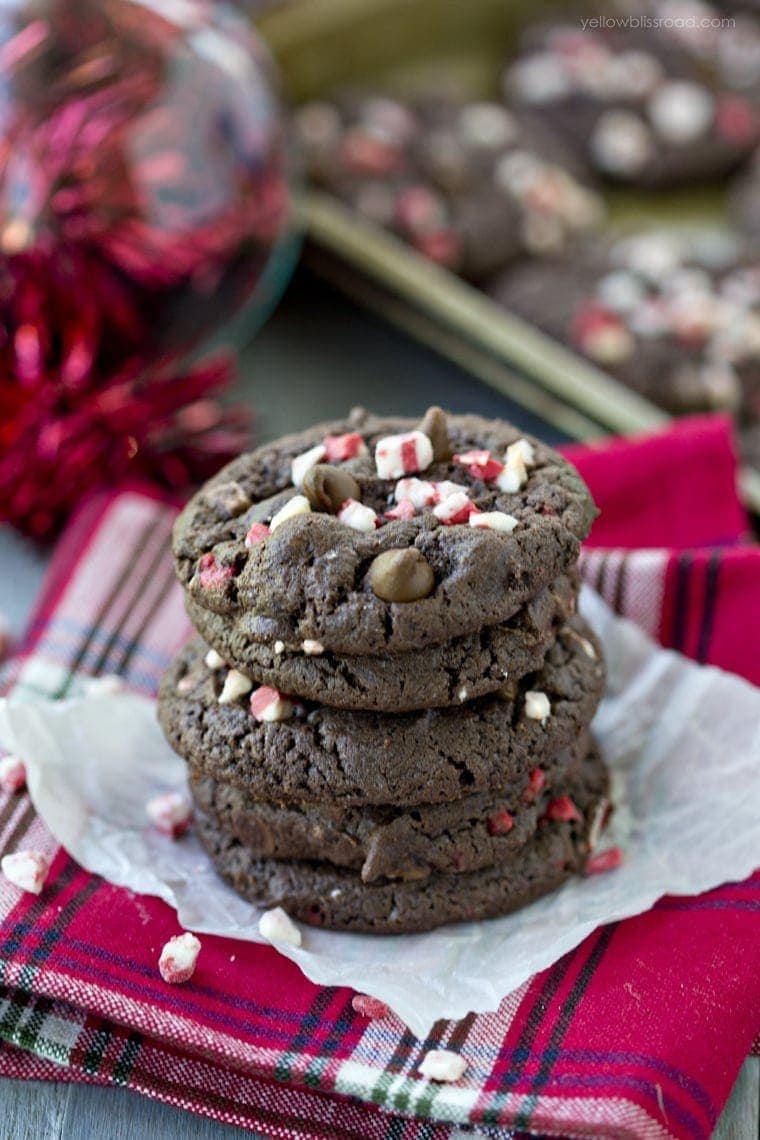 Double Chocolate Peppermint Cookies