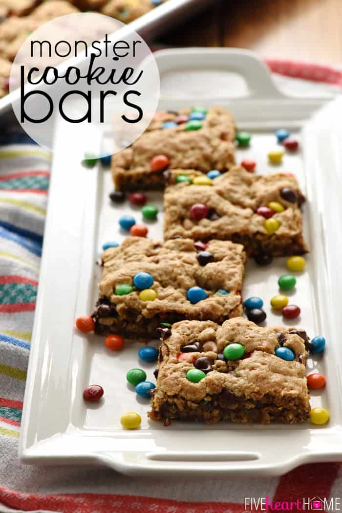 Social media image of Monster Cookie Bars