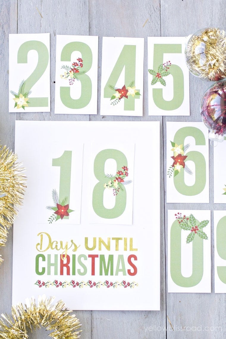 Printable Christmas Countdown 2