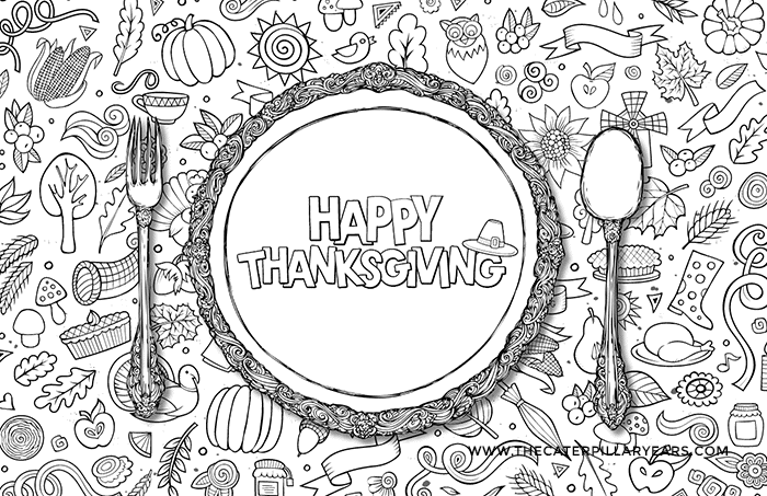 Thanksiving Printable Placemat