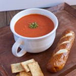 A bowl of Tomato soup