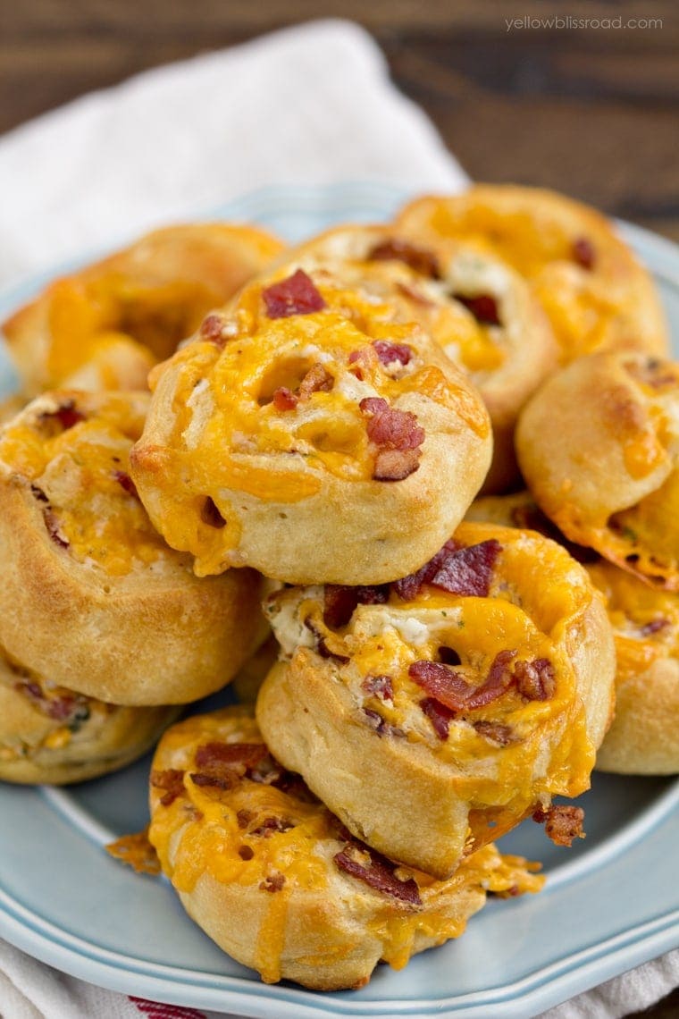 Bacon Cheddar Ranch Pinwheels