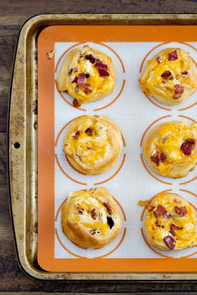 Cheddar Bacon Ranch Pinwheels