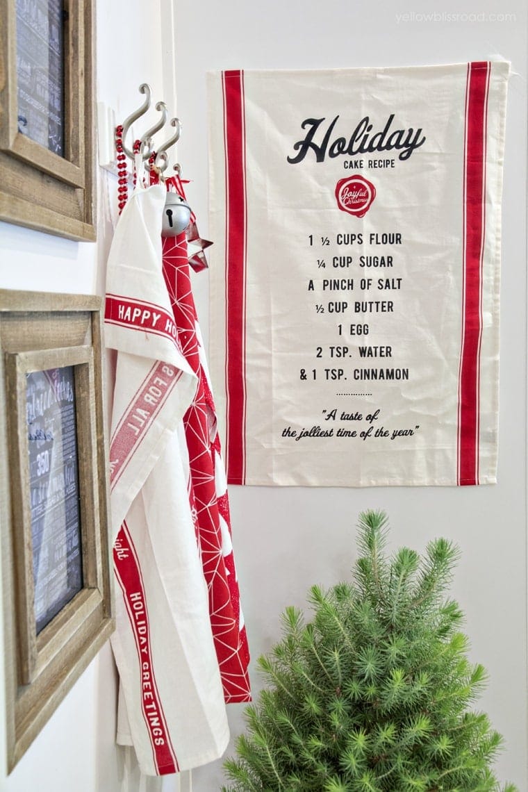 Christmas pantry decor