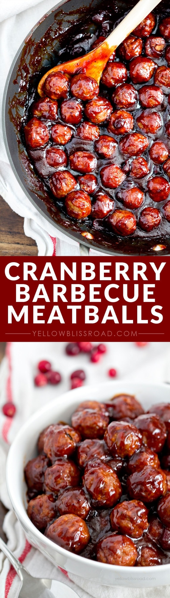 Easy Spicy Cranberry BBQ Meatballs (Stovetop or Slow Cooker)