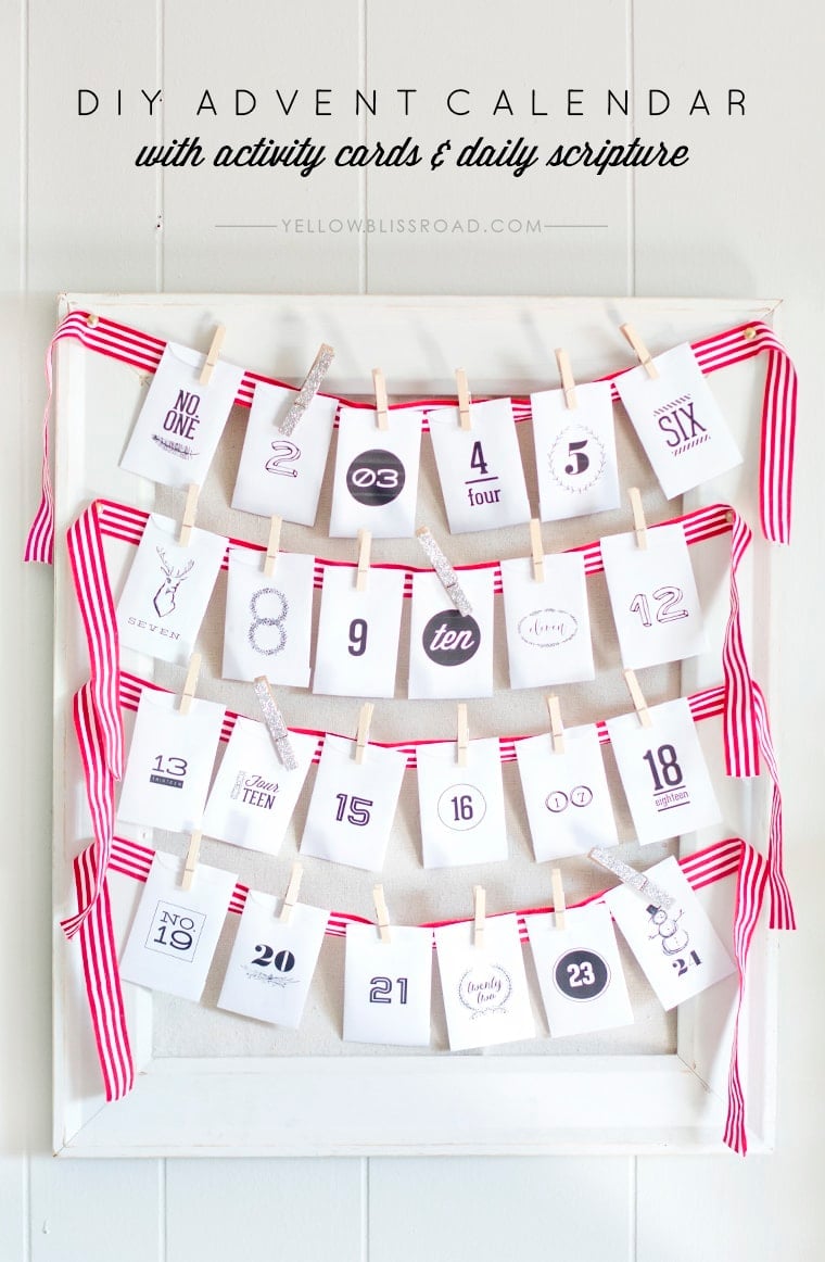 DIY Advent Calendar with Activity Cards and Daily Scripture