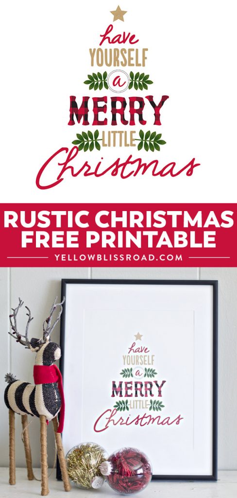 have yourself a merry little christmas rustic sign free merry christmas printable sign