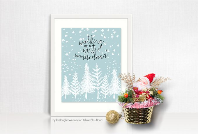 Winter Wonderland Free Printable | YellowBlissRoad.com