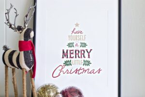 Have Yourself a Merry Little Christmas Rustic Sign (Free Printable)