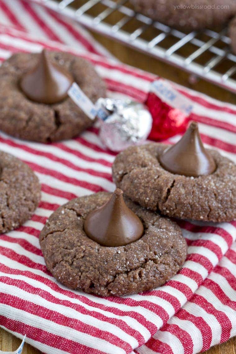 Chocolate Sugar Cookie Blossoms