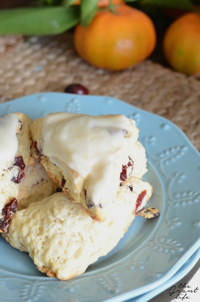 Cranberry Orange Scones - a perfect holiday breakfast or brunch recipe!