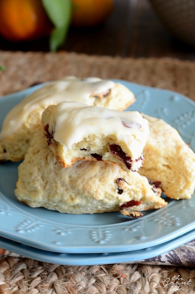 Cranberry Orange Scones - a perfect holiday breakfast or brunch recipe!