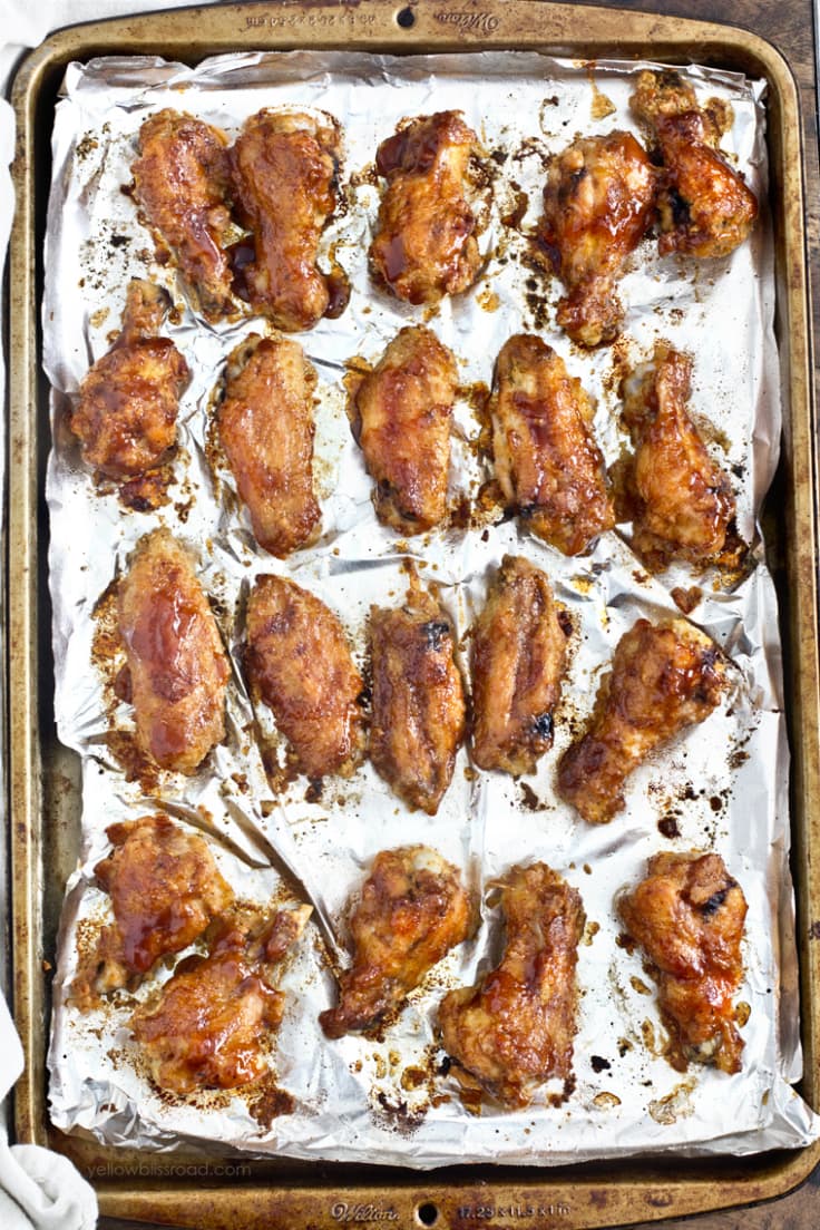 Crispy Baked Barbecue Chicken Wings