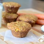 Muffins on a cutting board