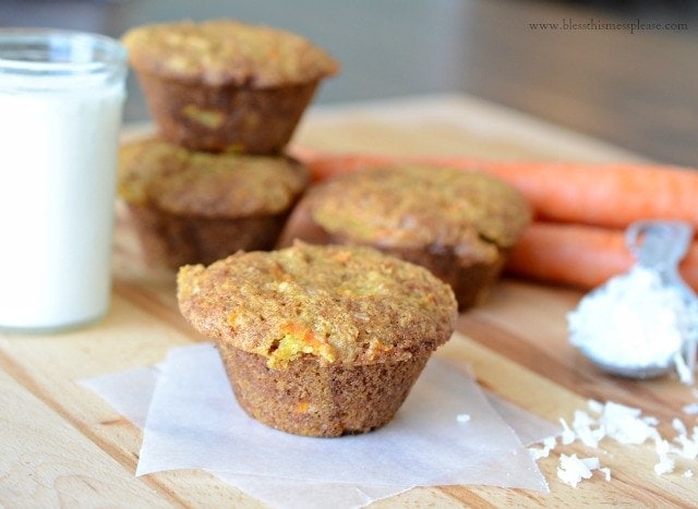 Morning Glory Carrot Muffins