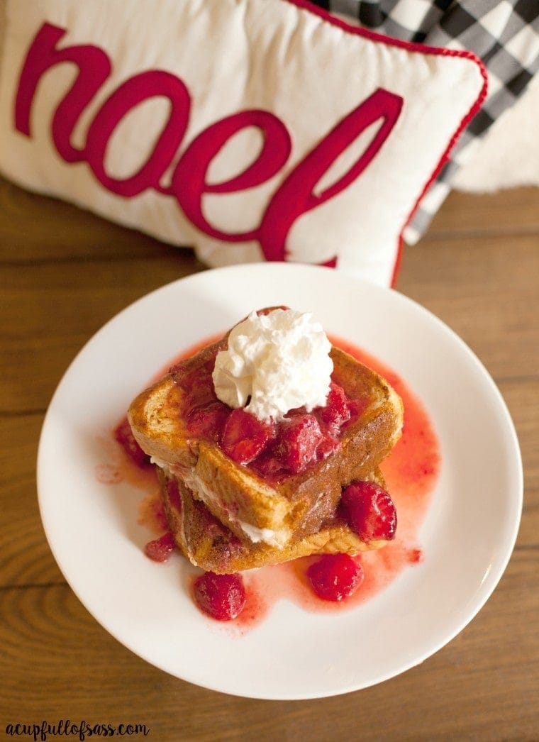 Cream cheese stuffed french toast