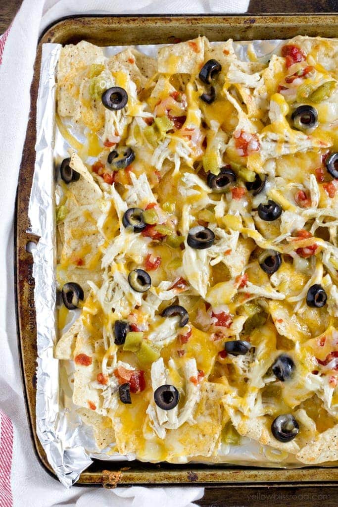 Green Chile Chicken Enchilada Nachos