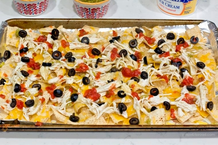 Green Chile Chicken Nachos 5