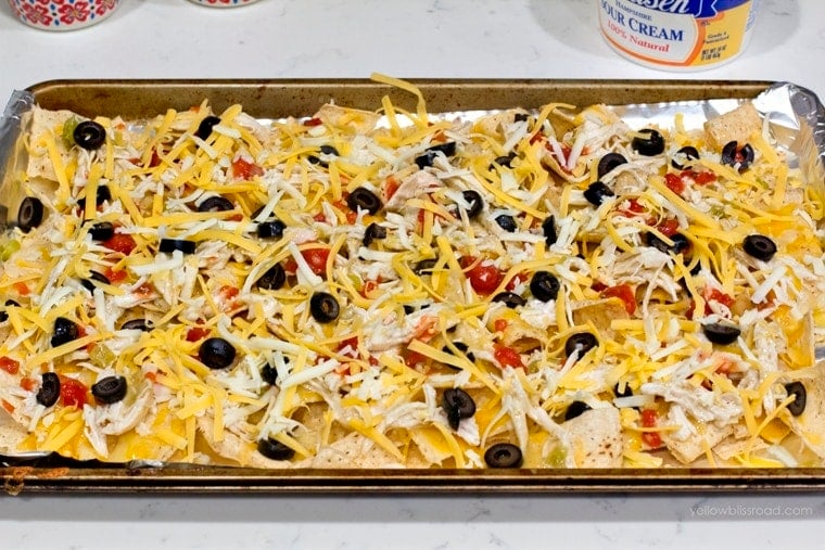 Green Chile Chicken Nachos 6