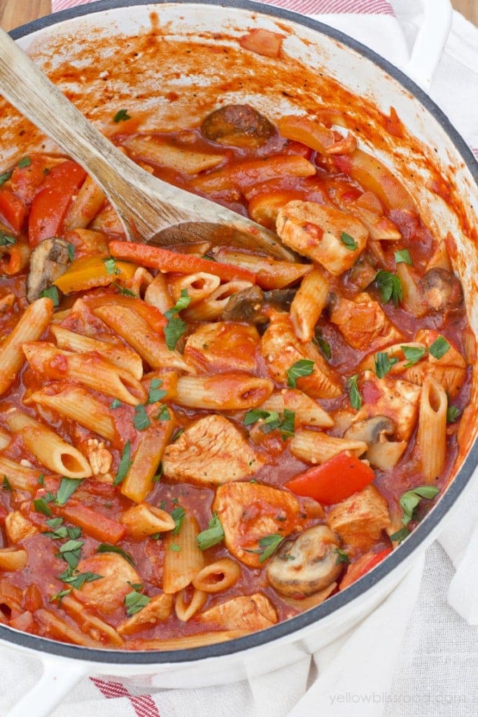 One Pot Chicken Cacciatore Yellow Bliss Road