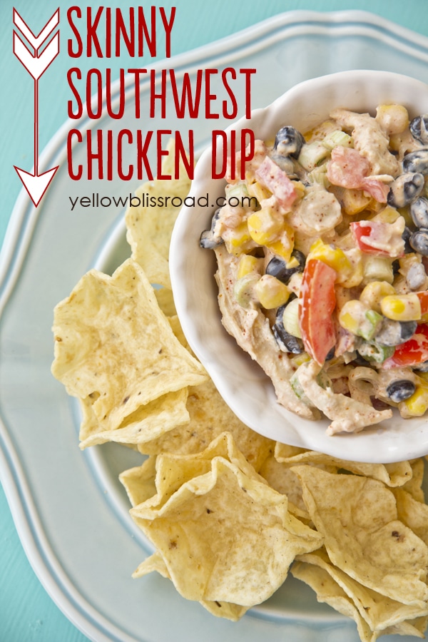 Skinny Southwest Chicken Appetizer recipe - Greek Yogurt makes this recipe just as healthy as it is delicious!