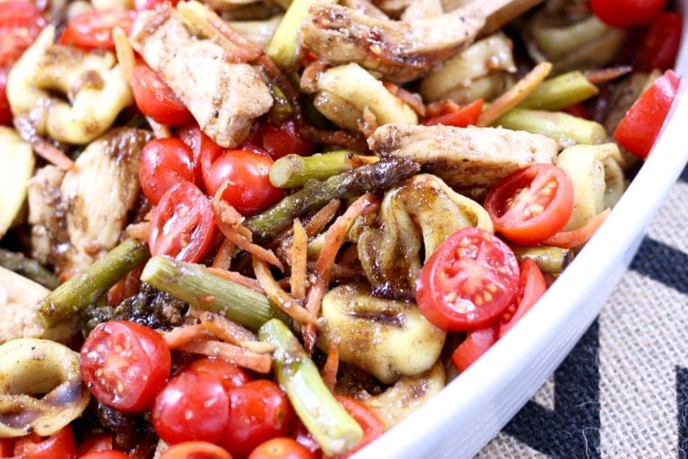 Balsamic Tortellini Salad Yellow Bliss Road