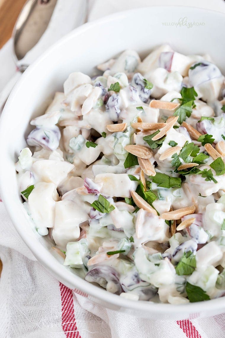 Creamy Chicken, Apple and Grape Salad