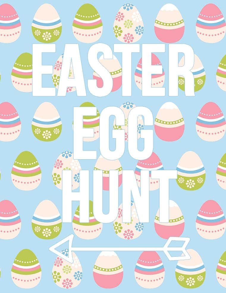 Easter Egg Hunt Free Printable