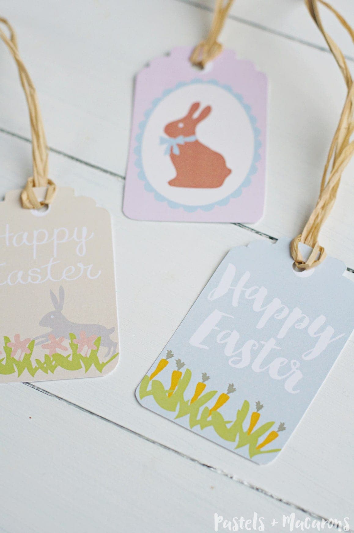 Download your Free Printable Easter Gift Tags for all your gifts this Easter. You get a six of 6 pastel colored tags!