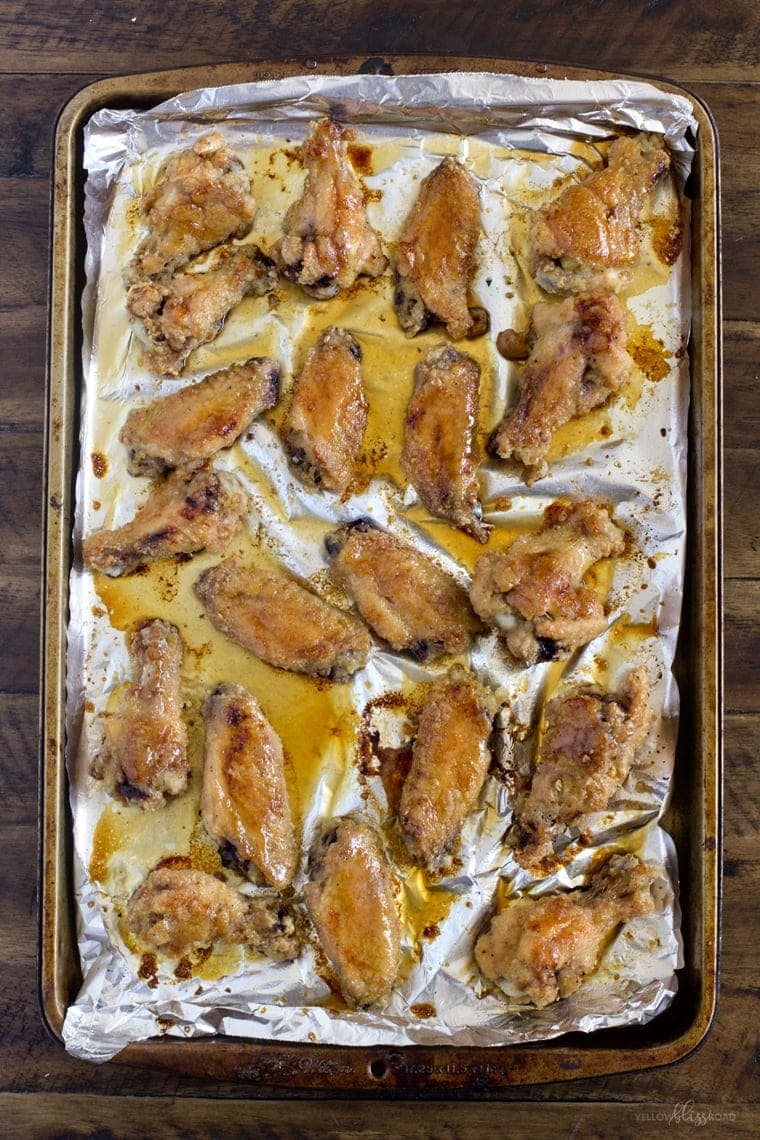 Honey Glazed Crispy Baked Chicken Wings