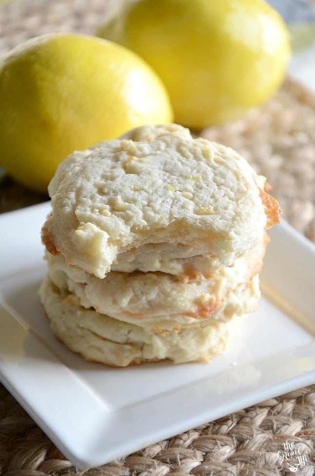 Lemon Sugar Cookies - Sweet and tart and perfect for spring!