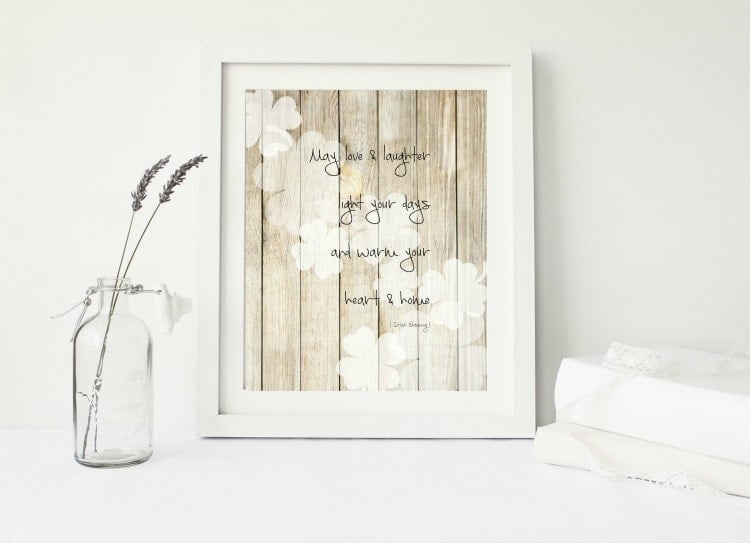 An Irish Blessing Printable - Yellow Bliss Highway image about Printable Irish Blessing referred to as An Irish Blessing Printable - Yellow Bliss Highway
